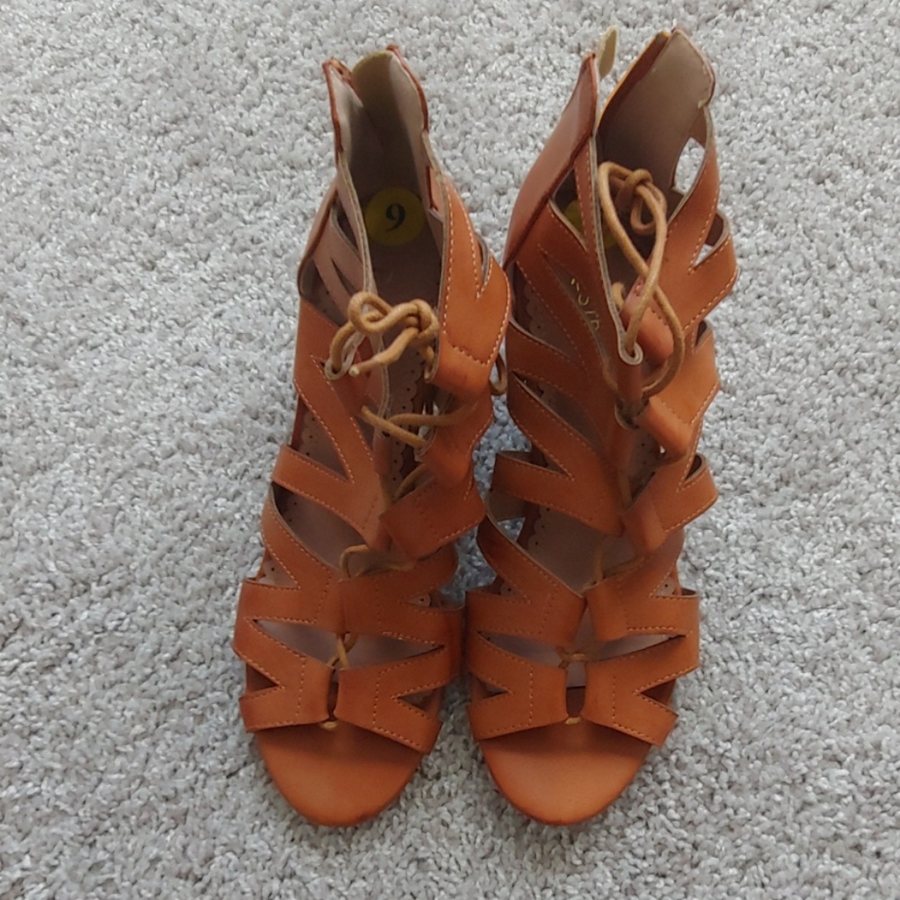 Strappy Wedge Sandals